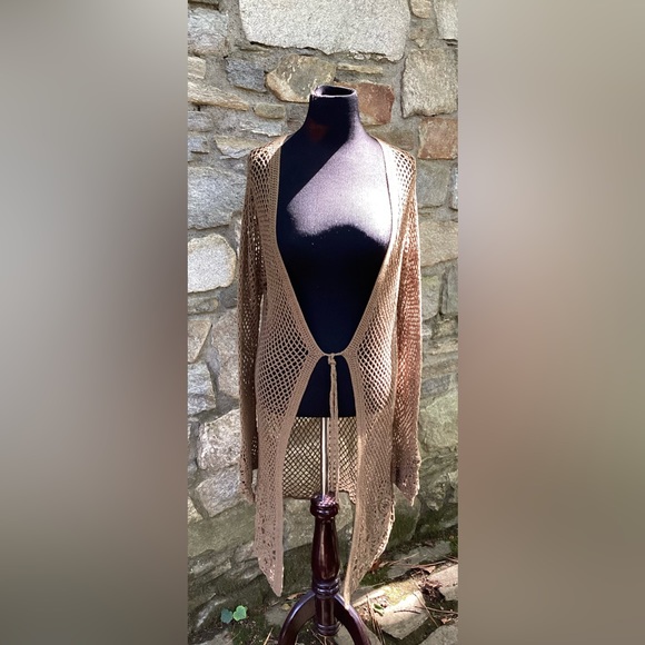 Sundance Net Maxi cardigan Duster M Boho - Picture 5 of 5